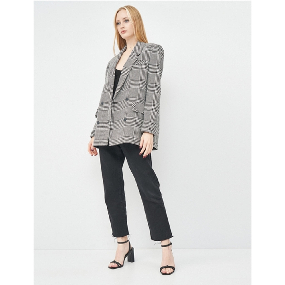 Zara Oversized Checkered Blazer - image 5